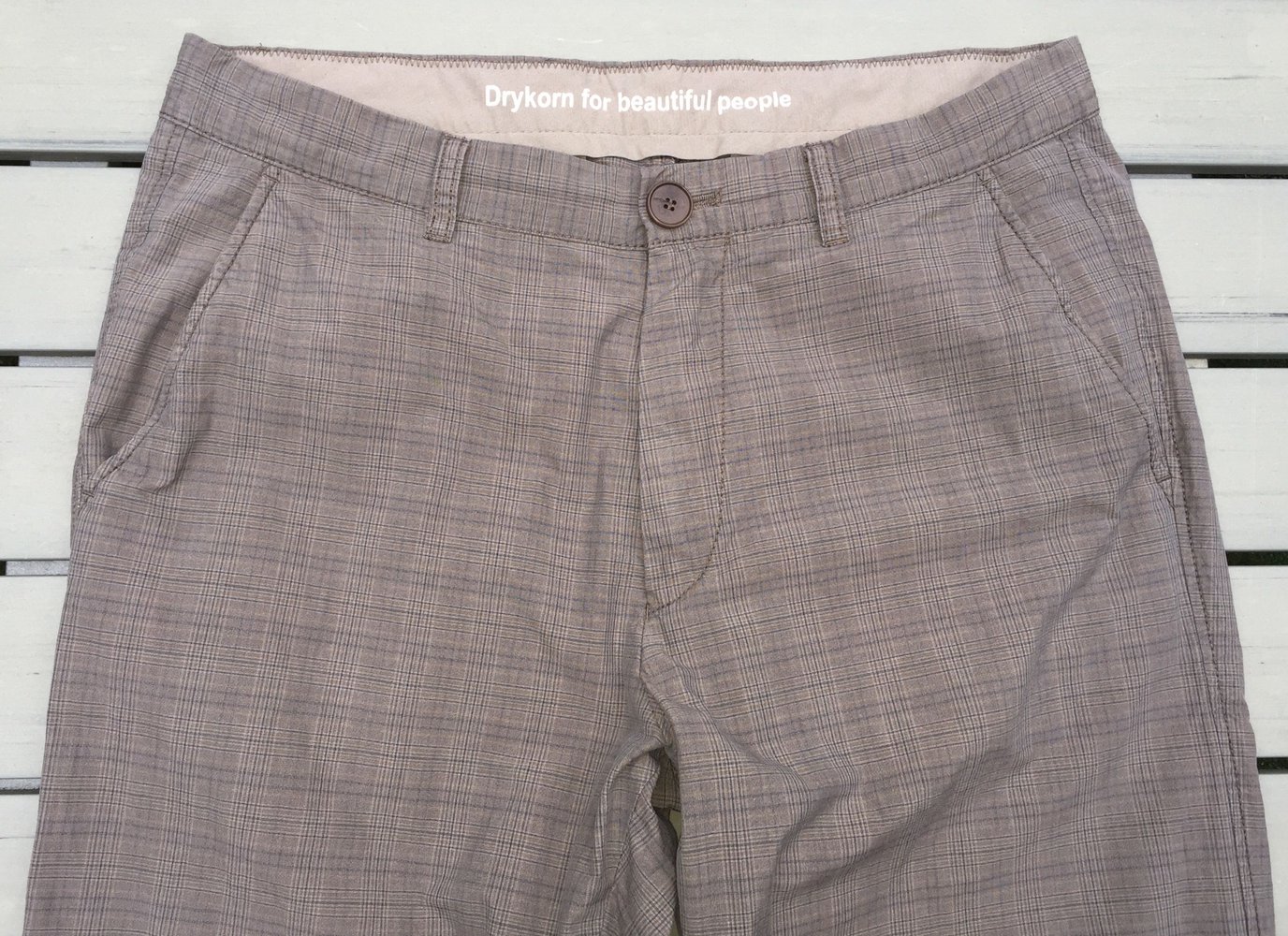 DRYKORN Karohose HOSE *Chuck* beige Gr. 33/34