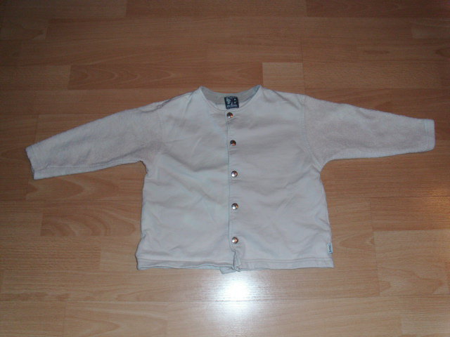 Sweatjacke von Jean Bourget, wollweiß, Gr. 104
