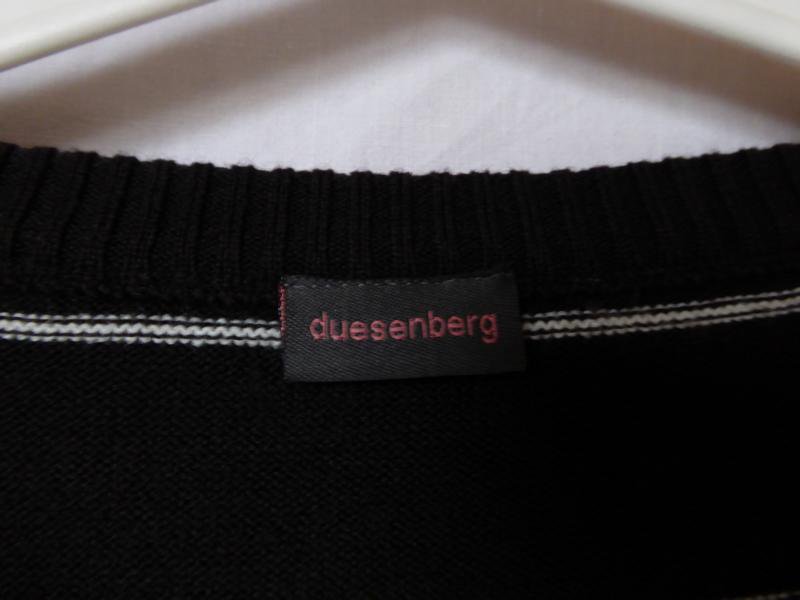 NEU: Dunkelbraun-weiß-gestreifter Pullover von Duesenberg