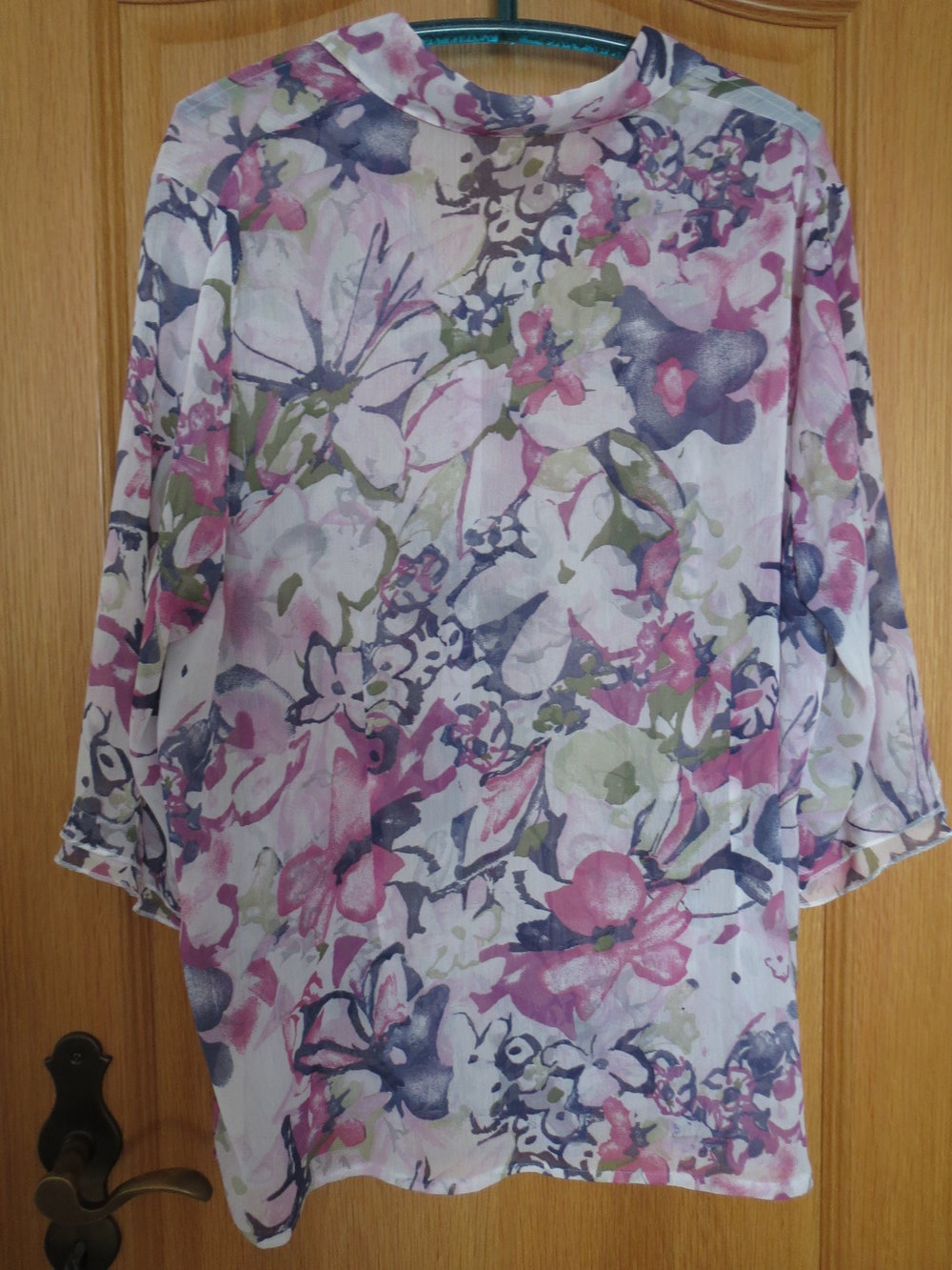 Bluse, Gr.50/XL, Blumen-Print