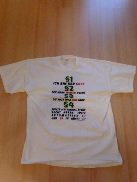 Shirt mit Spruch