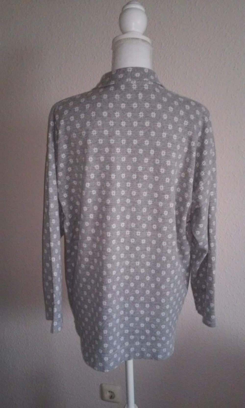Sweatshirt Langarm Shirt Rundhals/kl.Stehkragen/Reißverschluß Pulli Flanell Freizeit Sport Basic Oberteil