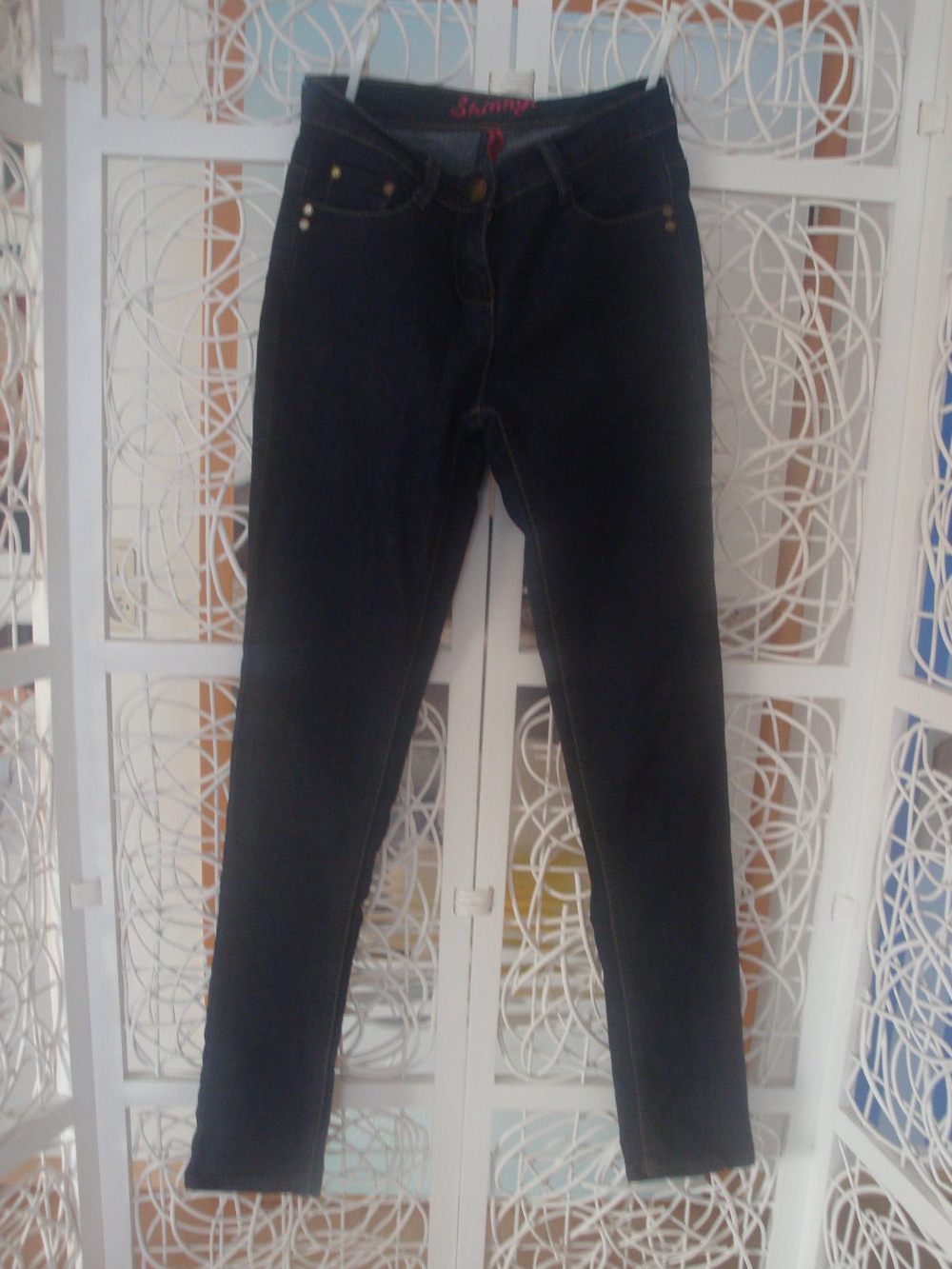 Röhrenjeans blau