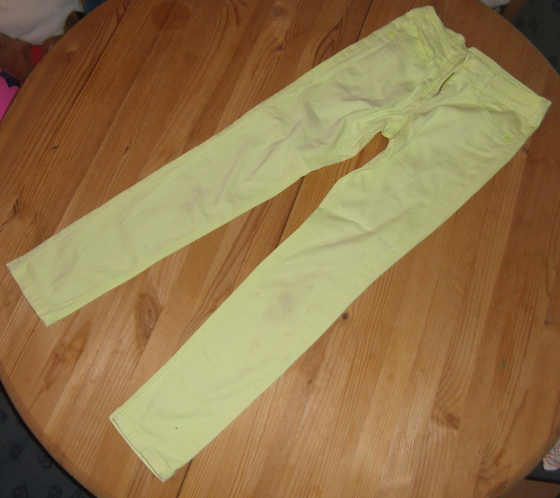 Next-Jeans in neongelb Gr.10 140cm