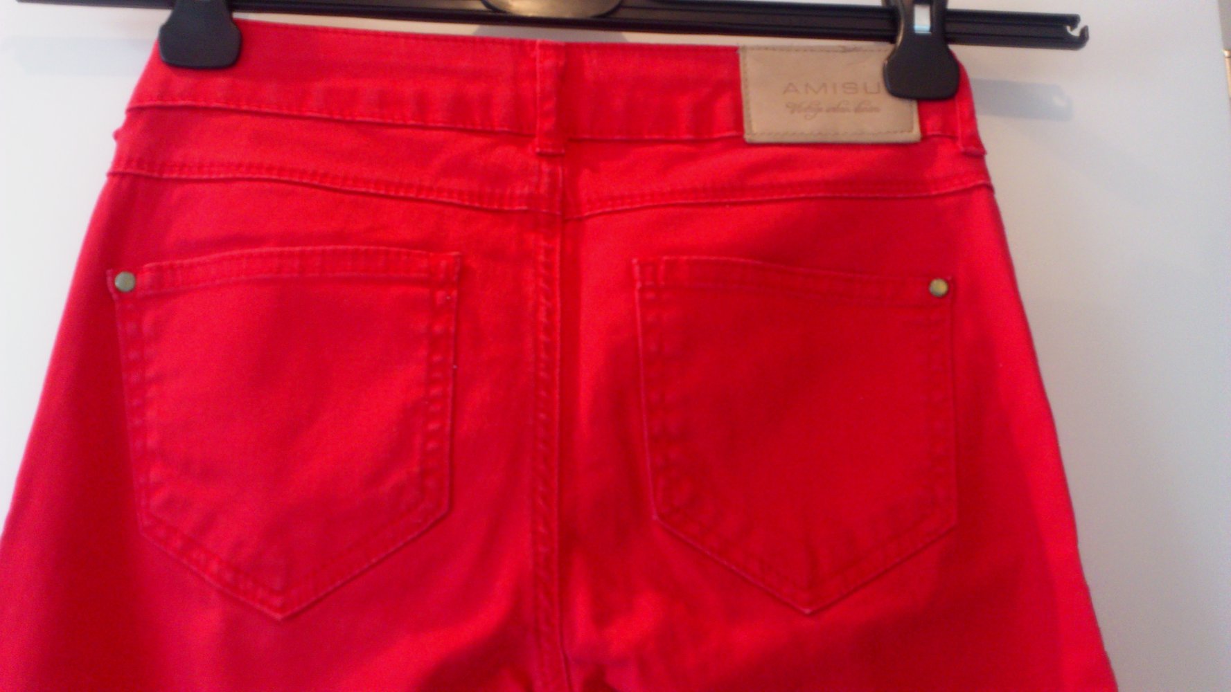 Rote Hose in Größe XS 34 von Amisu New Yorker Stoffhose
