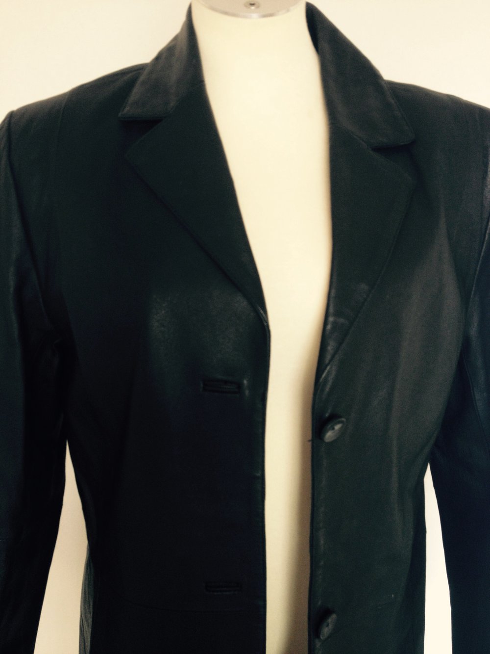 Edle Long Lederjacke  Mantel Trendi