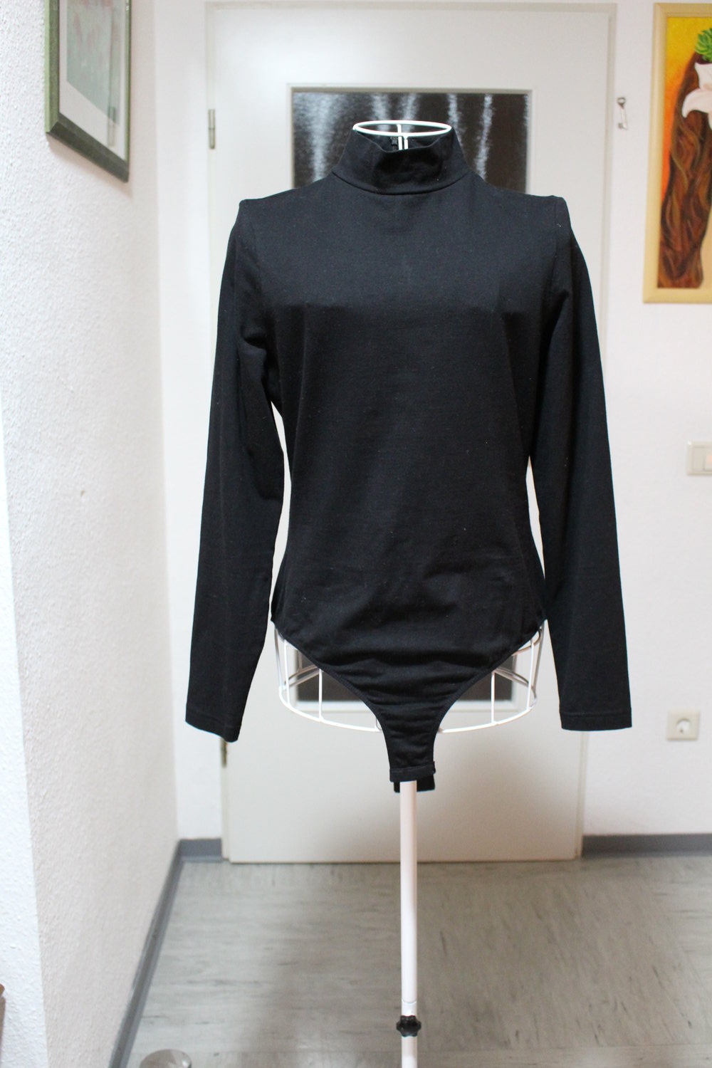 70. Body mit Stehkragen von Alba Moda, Gr. 38, schwarz