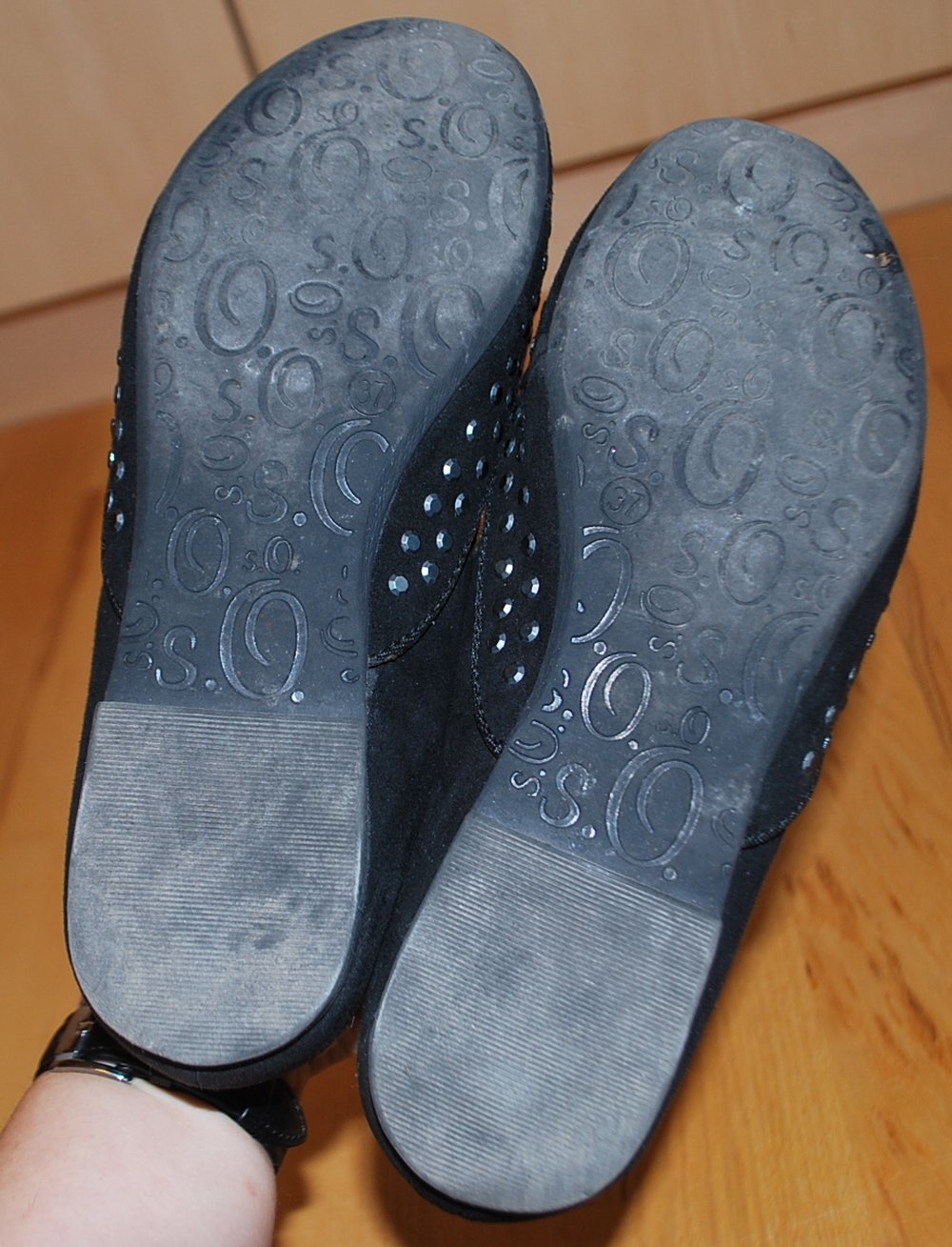 schwarze Loafers mit Nieten, s.Oliver, Größe 37