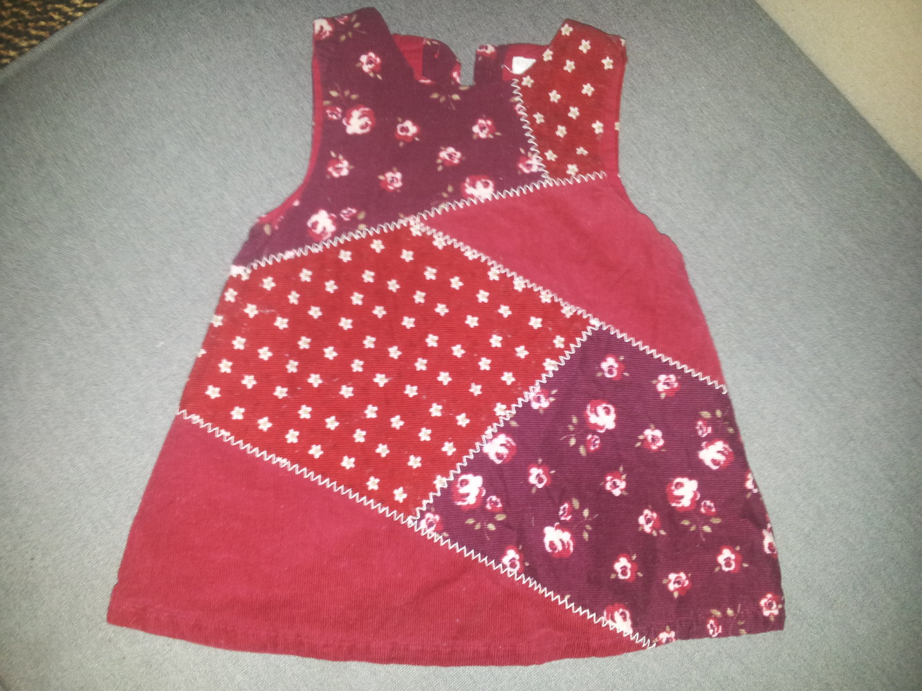 H&M Kleid Gr 62 Weinrot