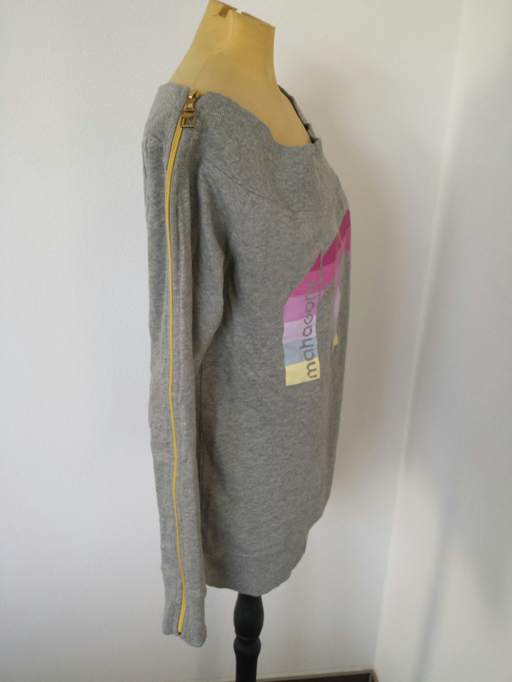 Schulterfrei er Pullover  mit Reißverschluss 