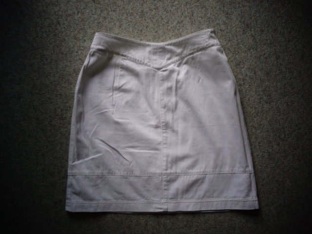 #Rock Jeansrock kurz weiß Gr. 36, Marke Boysen`s