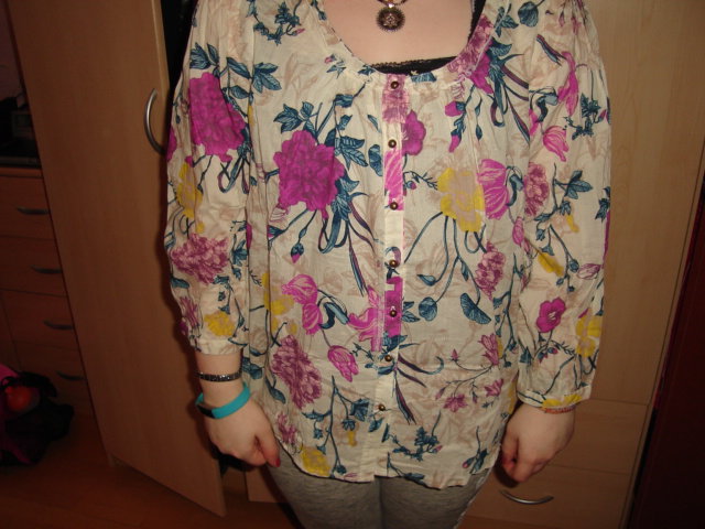 H&M Bluse Größe 42 bunt 