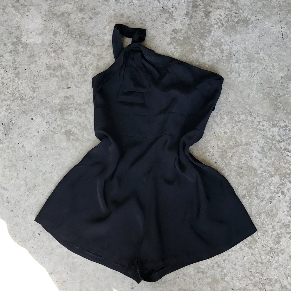Jumpsuit schwarz Gr. 40
