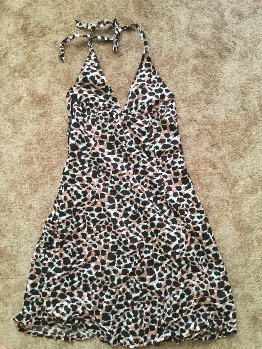Neckholder Kleid, Strandkleid, kurz, leo, neckholder, H&M S/36
