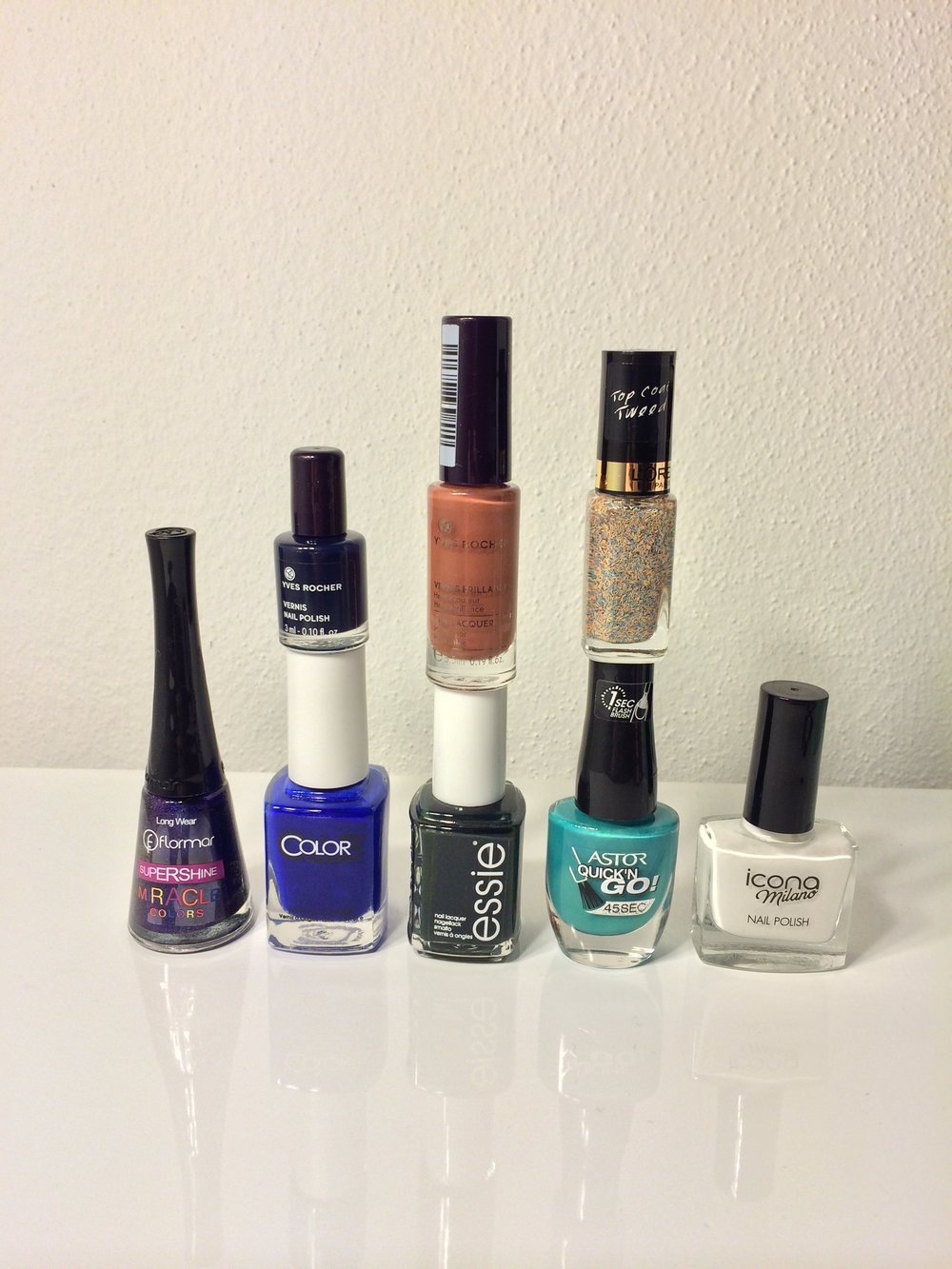 XXL Nagellack Set mit gratis Entfernerpads - Essie, Flormar, L'oreal, Catherine, Rimmel, Maybelline