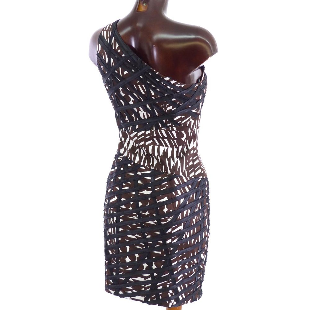 NEU One Shoulder Bustier Cocktail Abend Ausgeh Kleid 