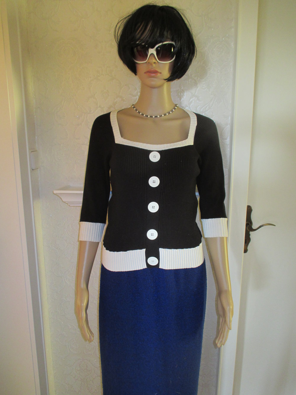 NEU * Original VINTAGE * Pinup- Style * Strick- Pullover 