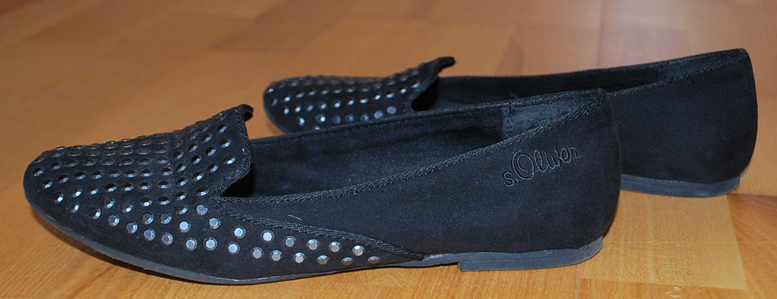 schwarze Loafers mit Nieten, s.Oliver, Größe 37