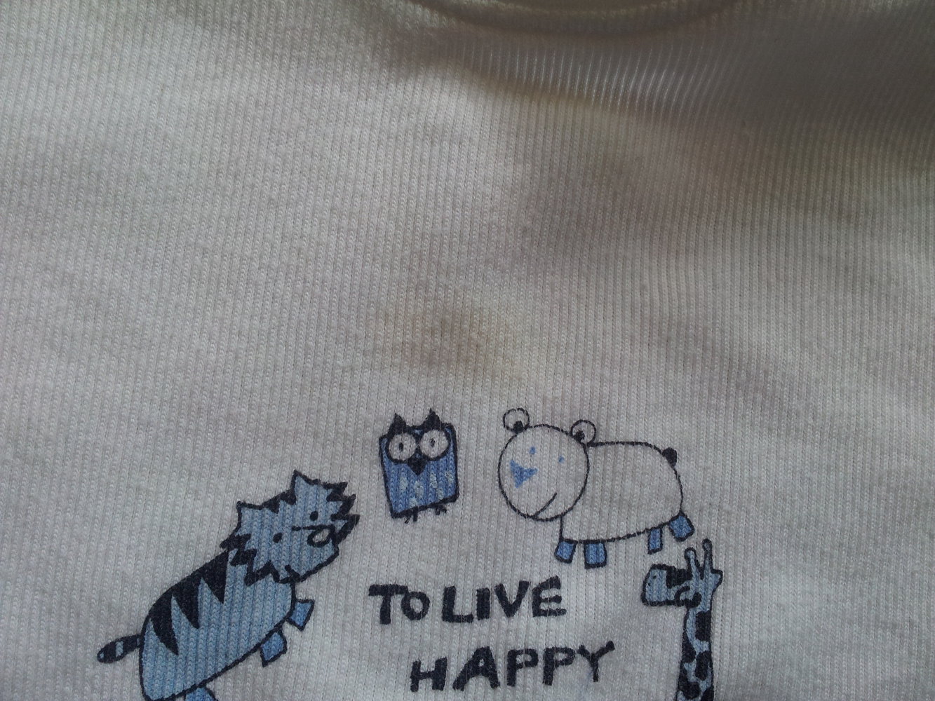 T-Shirt weiß Tiere Gr. 80