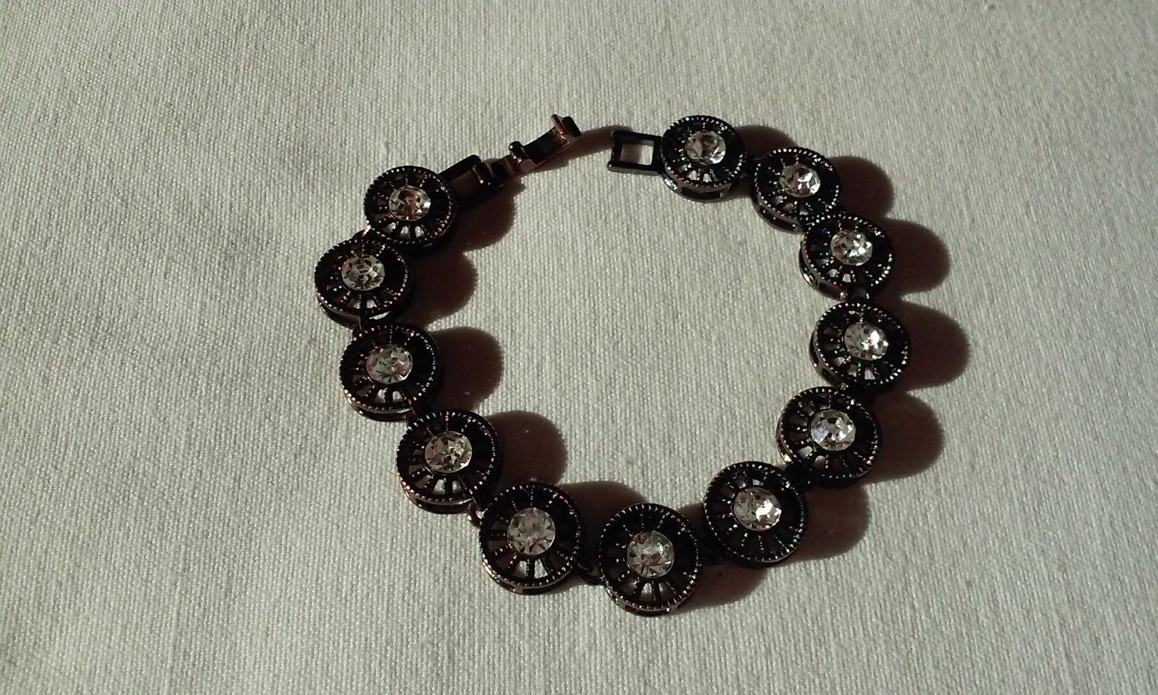 Armband funkelnd glitzernd Strassteine Gliederarmband