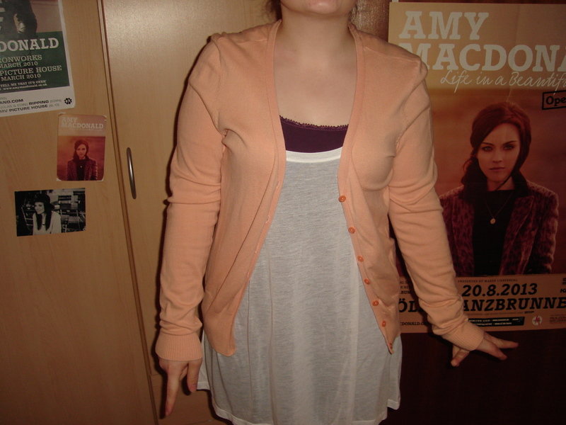 H&M Cardigan Größe L Pfirsich