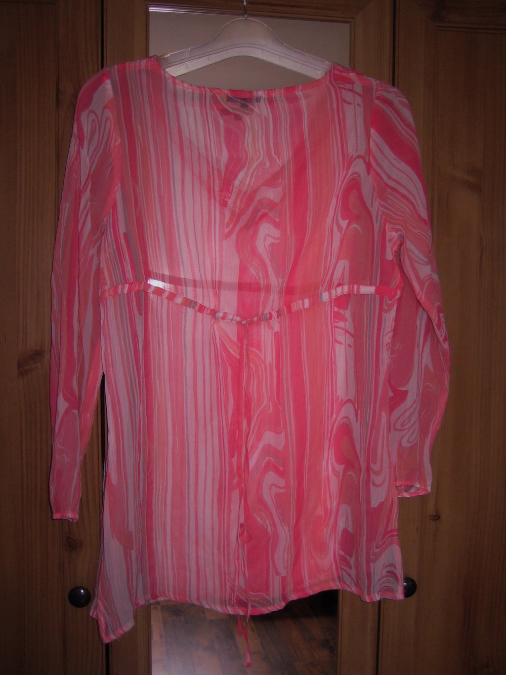 Chiffon Tunika Spitze am Ausschnitt