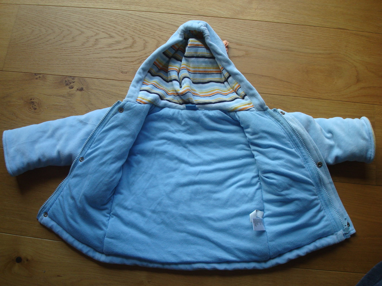 kuschelige warme Jacke mit Kapuze Gr. 74/80