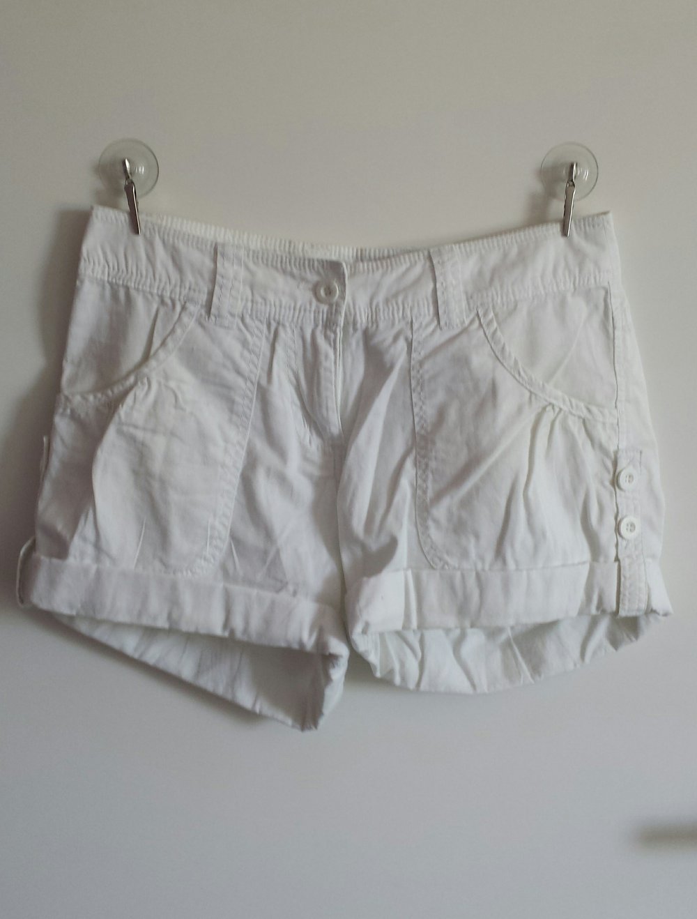 Weiße Hot Pants