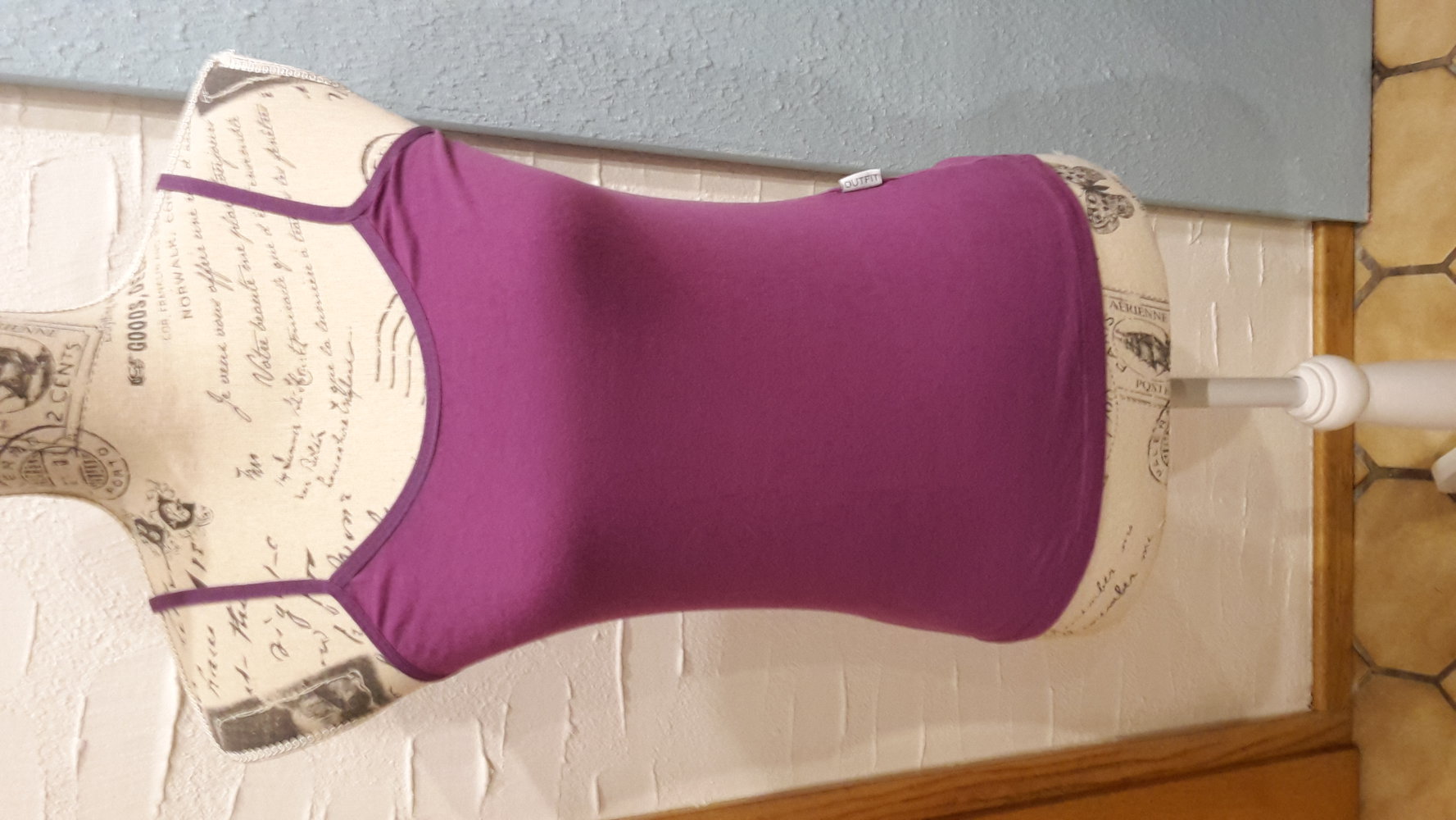 Spaghettiträgertop lila violet gr. 36/S