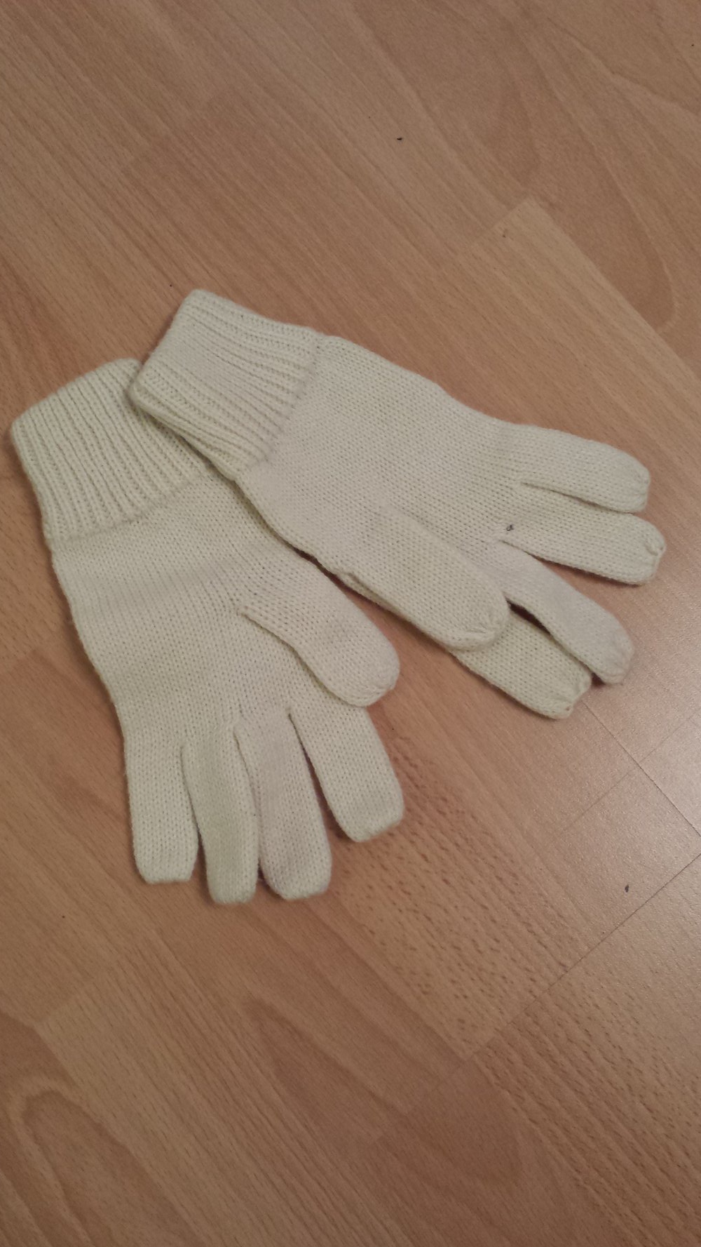 Handschuhe wollweiß