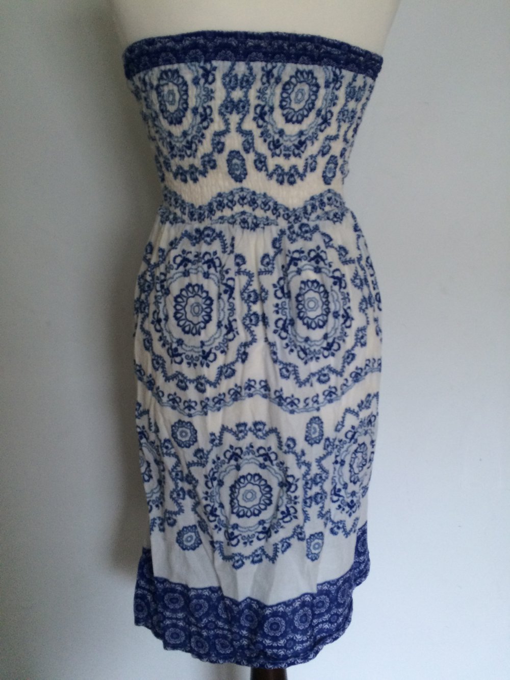 Sommerkleid blau weiß holländisch Strandkleid