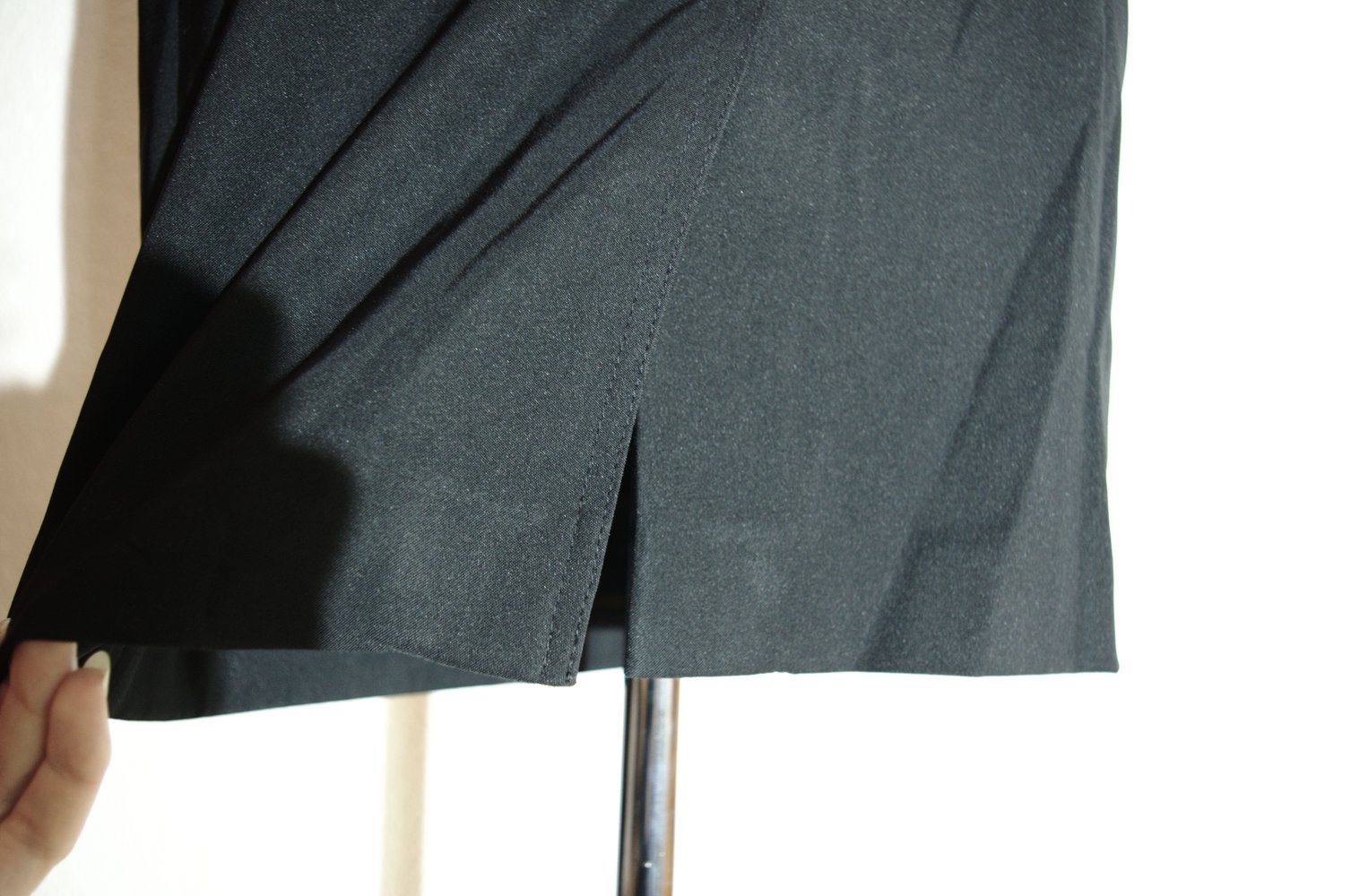 Schwarzer Bleistiftrock Gr. 38 Mexx Gehschlitz Pencilskirt retro 