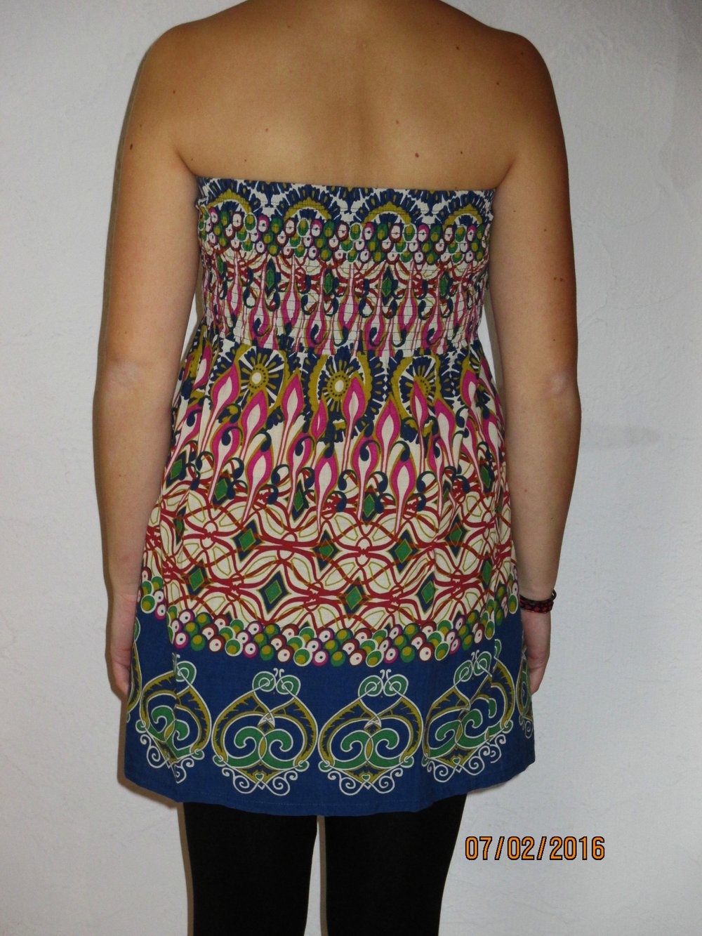 Bandeau Sommer-Kleid/Top mit Muster