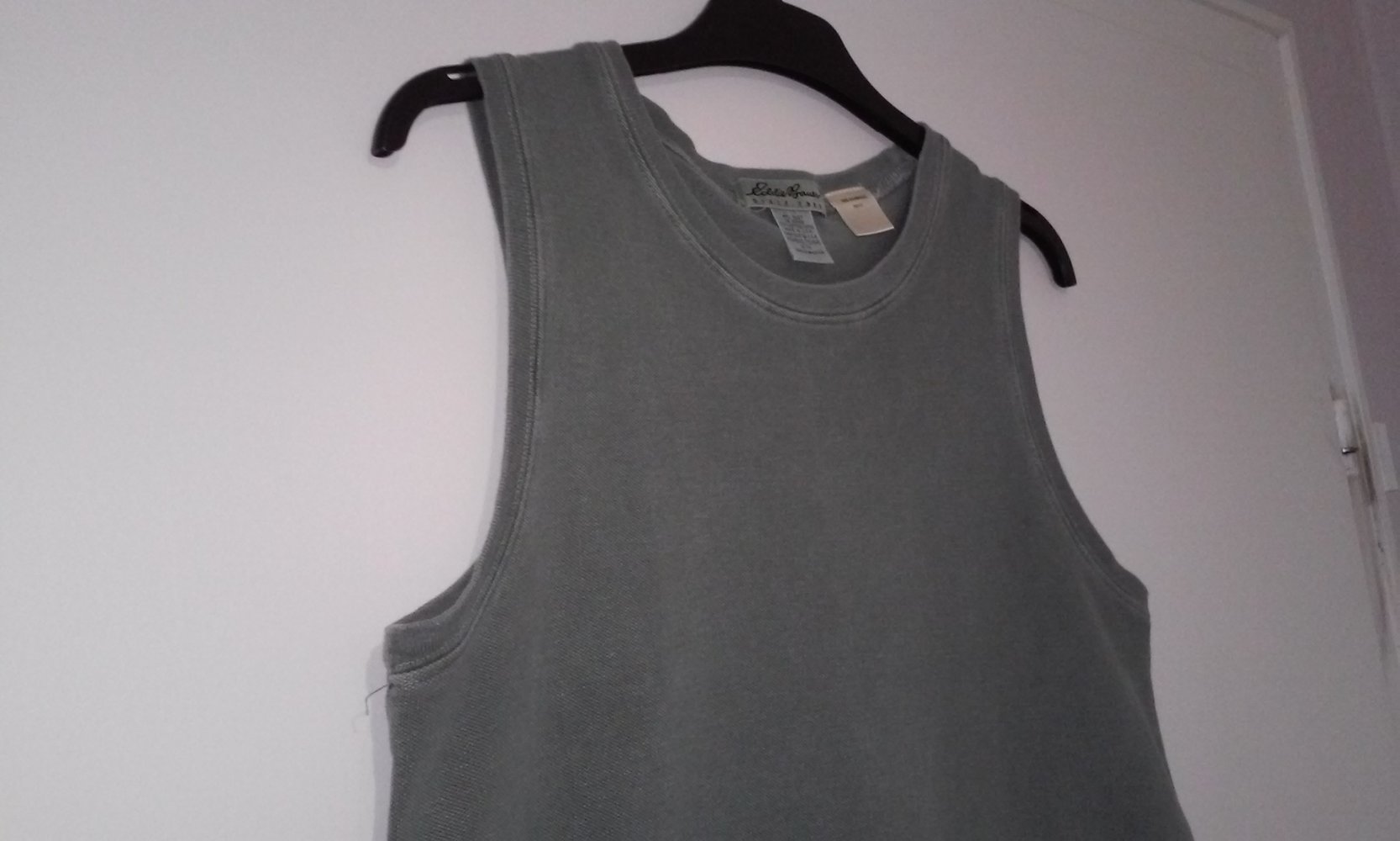 Eddie Bauer Damen Tanktop Shirt Top in denim/olivgrün Made in USA (erheblich günstiger)