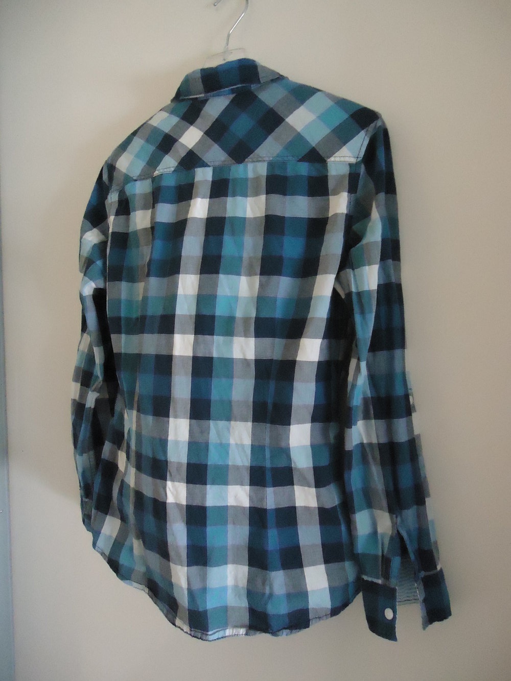 Karo-Bluse in Blaue
