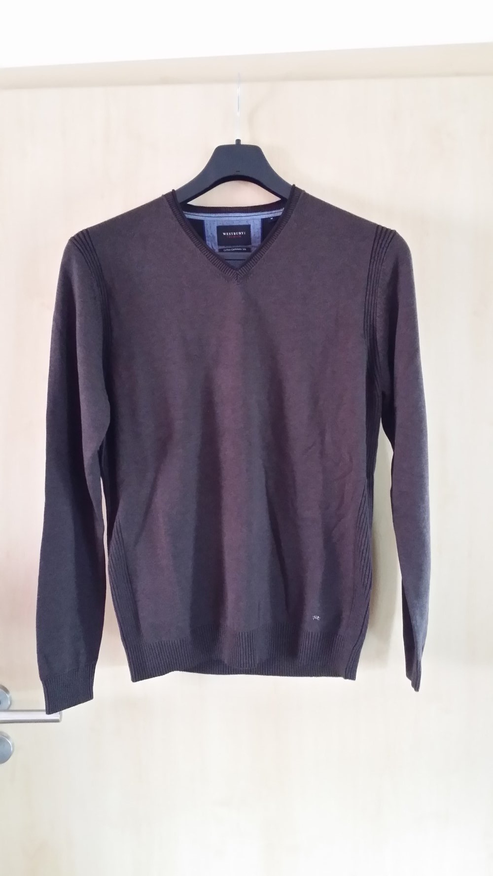 Herren Kaschmir Pullover – braun - neu Größe M