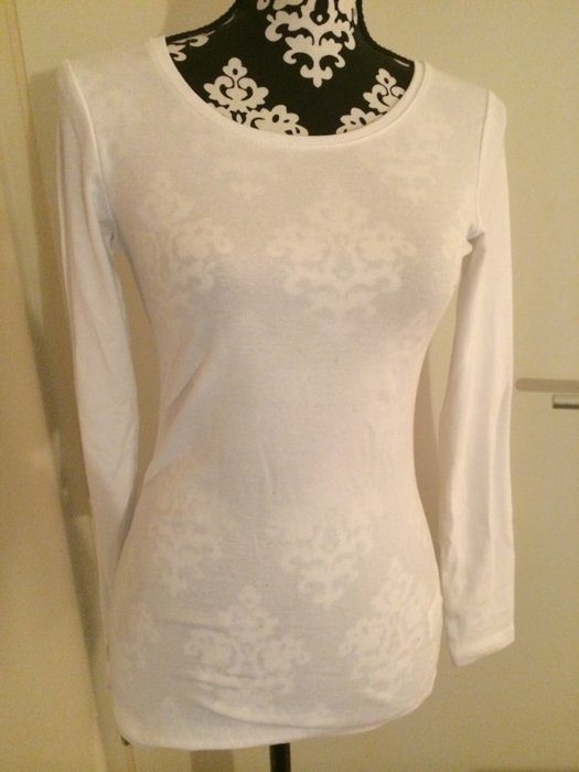 Weißes Longsleeve Pullover Shirt H&M