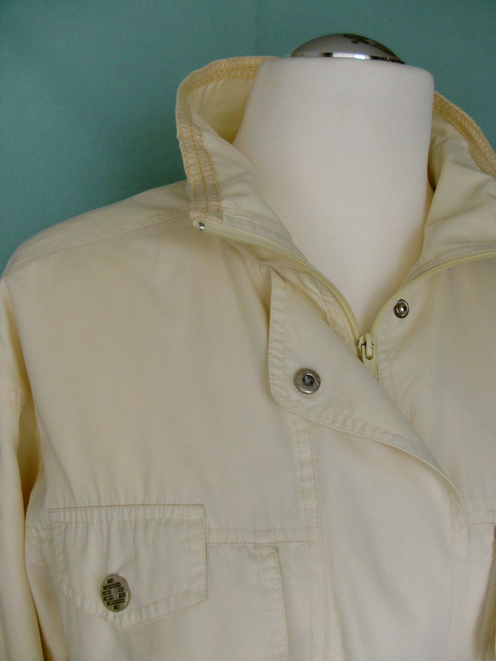Übergangsjacke / Parka in vanillegelb