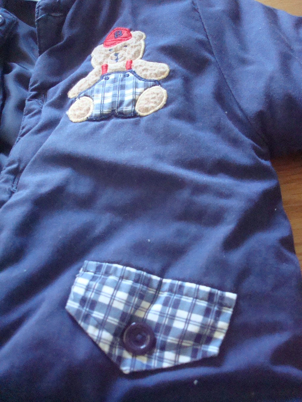 dunkelblauer Schneeanzug Gr. 74