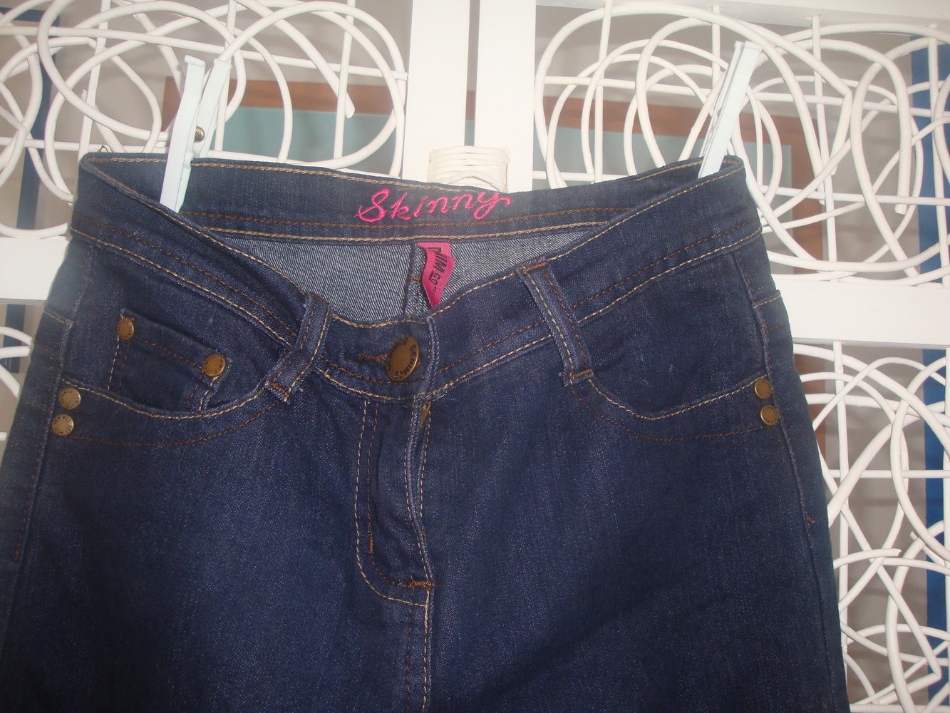 Röhrenjeans blau