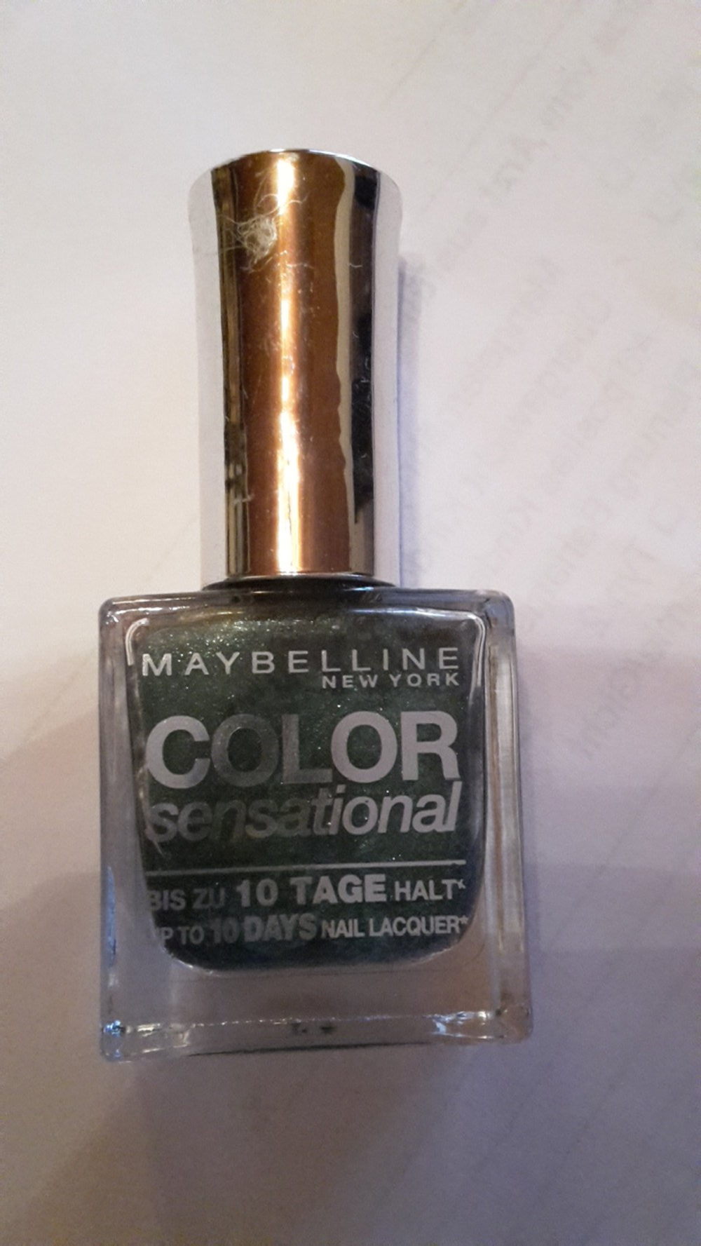 Nagellack grün 10 Tage halt