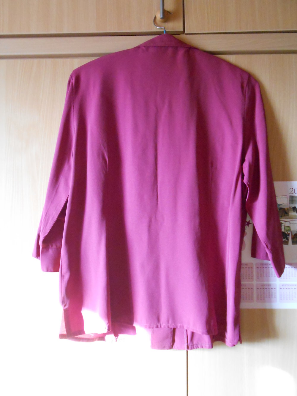 Bluse in Pink, mit halbem Arm