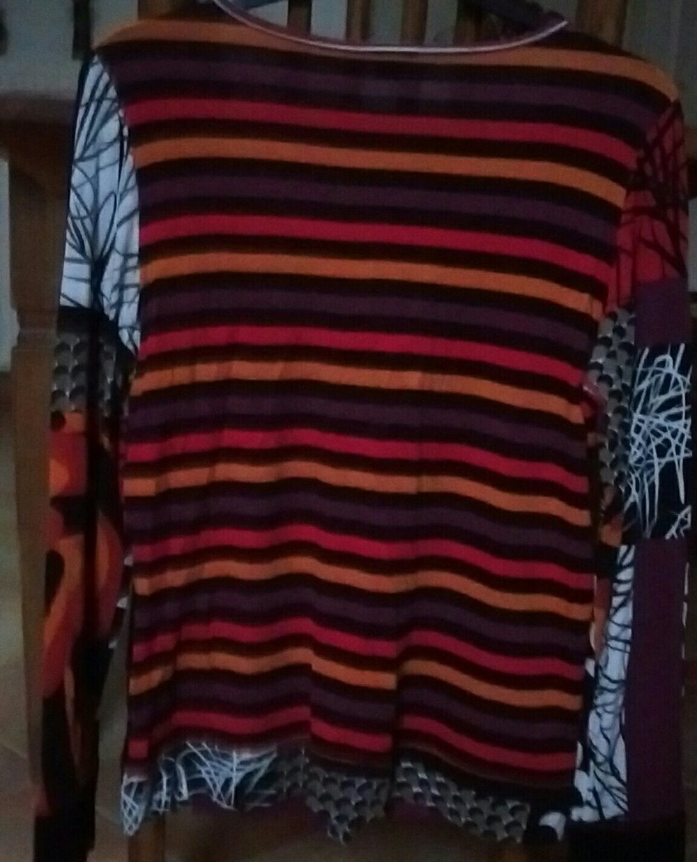 T-Shirtjacke mit passendem Schal
