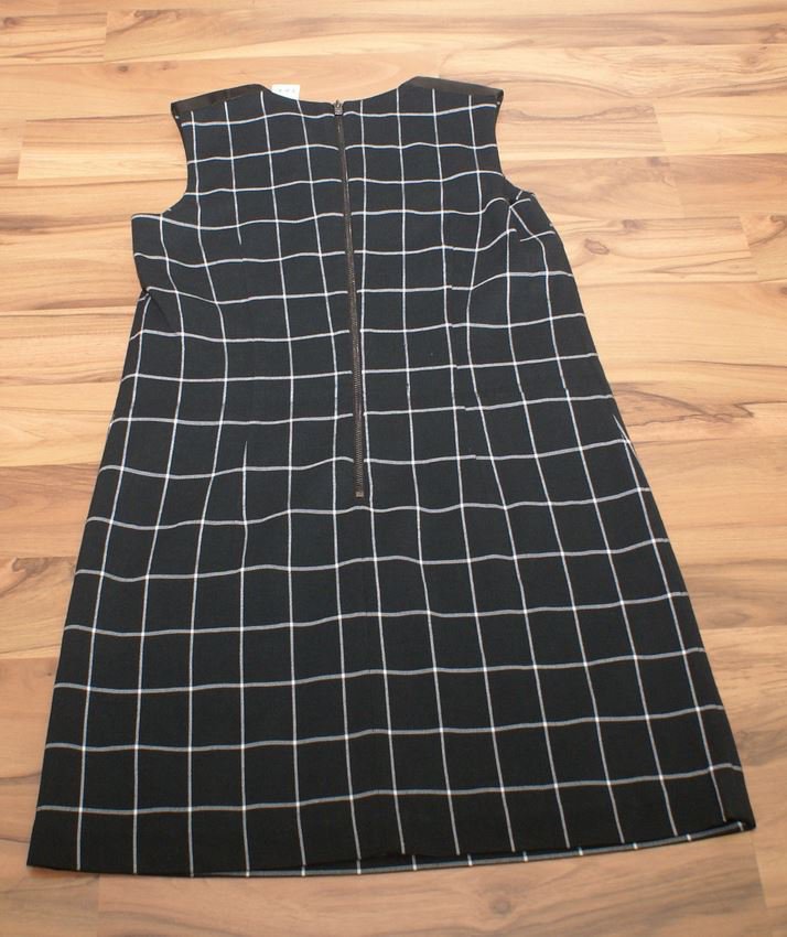 esprit Kleid kariert schwarz/weiß Gr. S