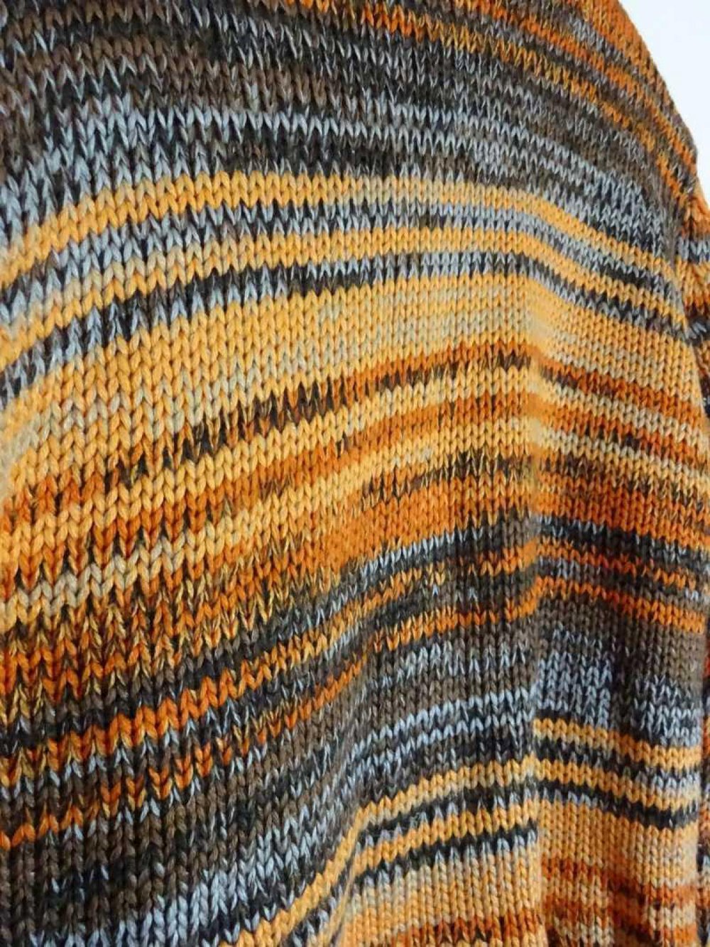  Strickpullover Vintage 90er Bunt Rollkragen Gr. 38 Gr. S