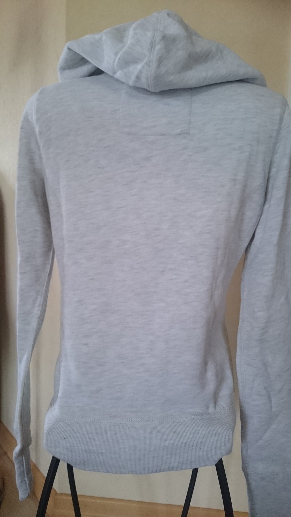 Hollister Sweatshirtjacke Gr L Grau