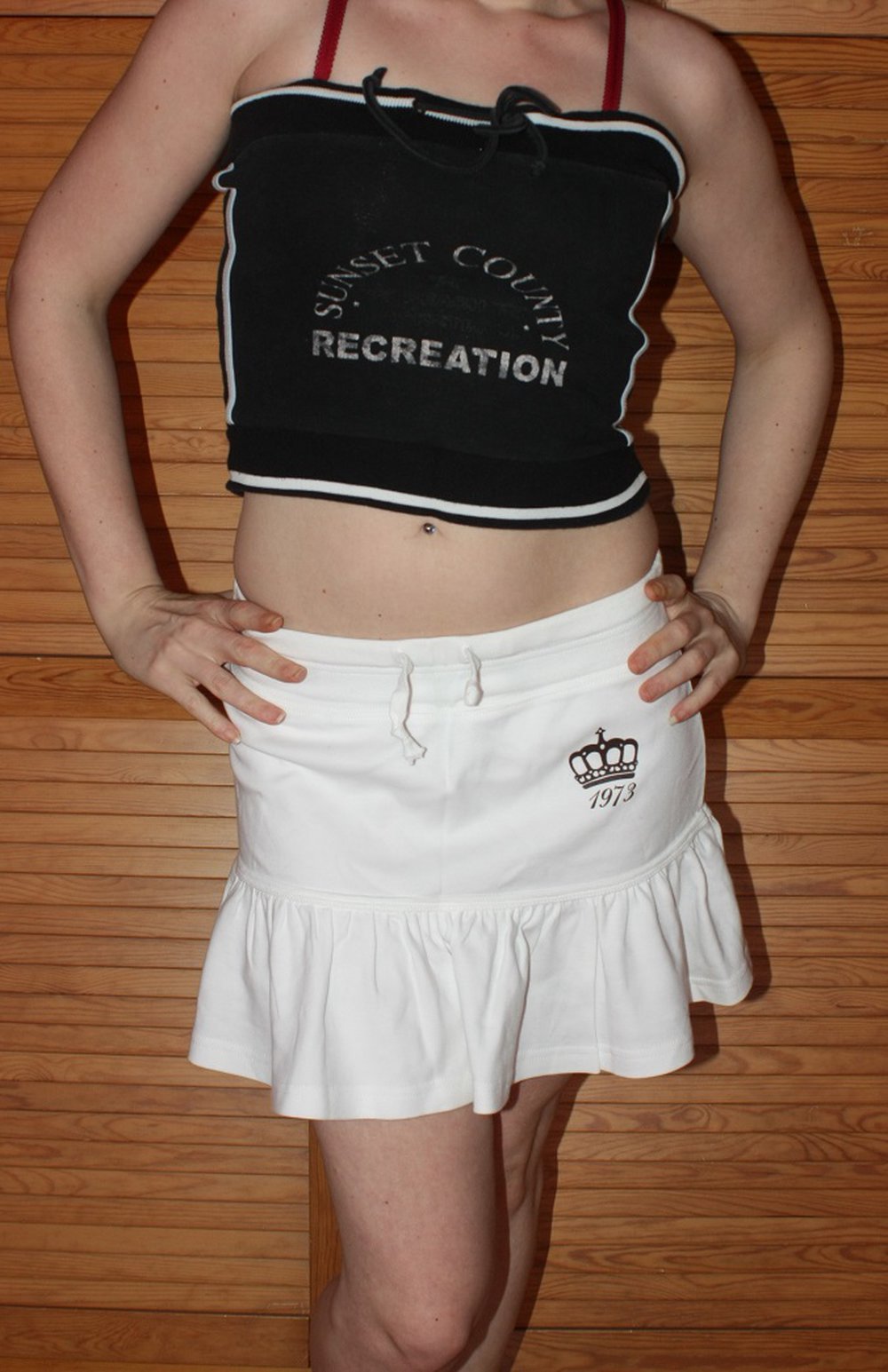 Süßes Bandeau Crop Top, Gr. XS