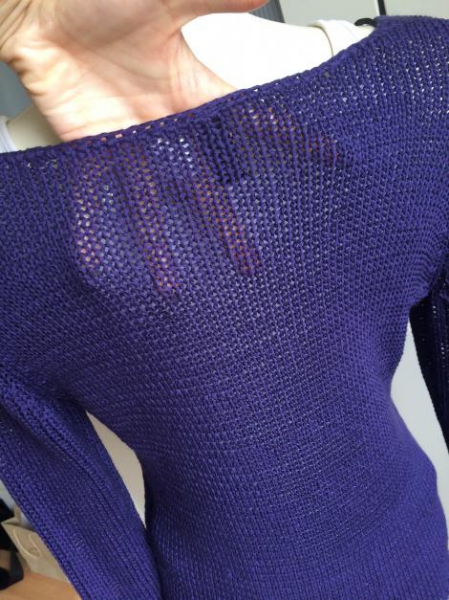 Pullover lila blau 
