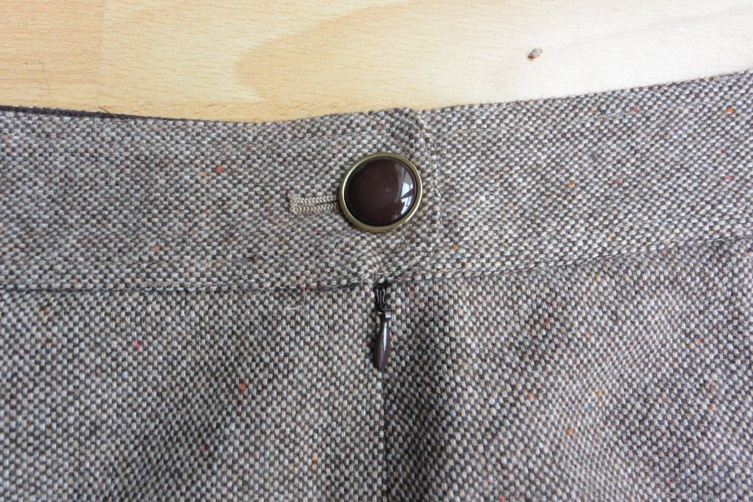 Schöner Banana Republic Rock, Tweed, meliert, beige, Größe 38
