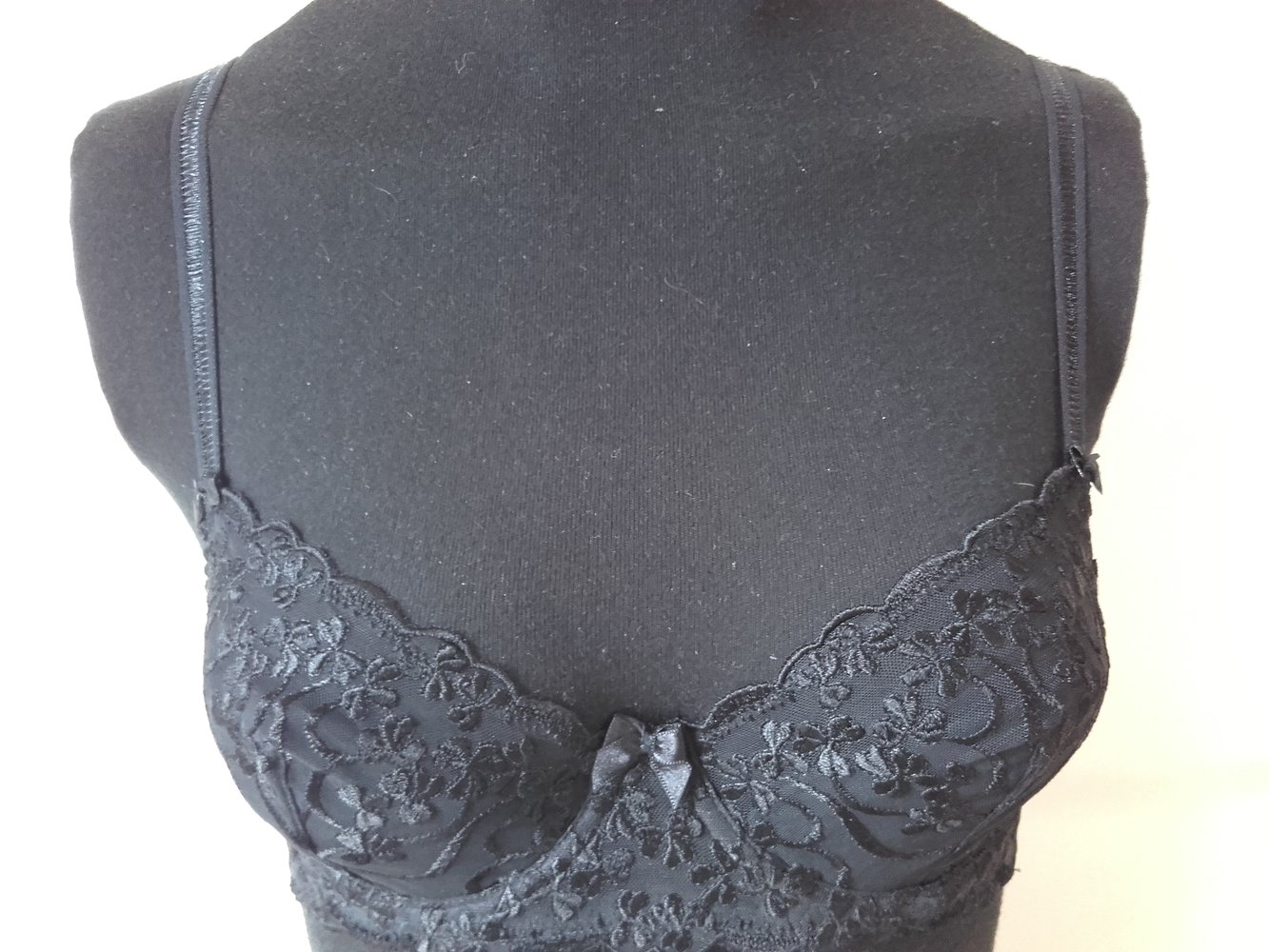Panache Schwarzer Spitzen BH in 70B